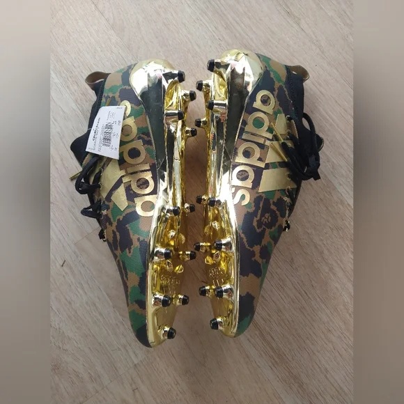 Bape Adidas Football Cleats Green/Gold Camo